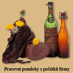 Pracovní pomůcky z počátků firmy